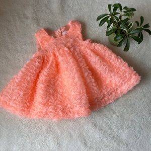 Coral Ruffled Fancy Dress